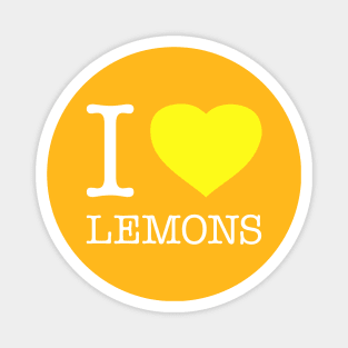 I HEART LEMONS Magnet